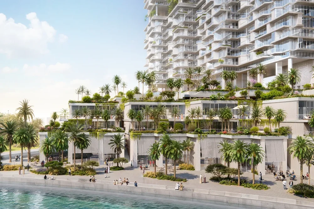 Waterfront promenade with cafes, fine dining, and boutique retail along Oval Bay