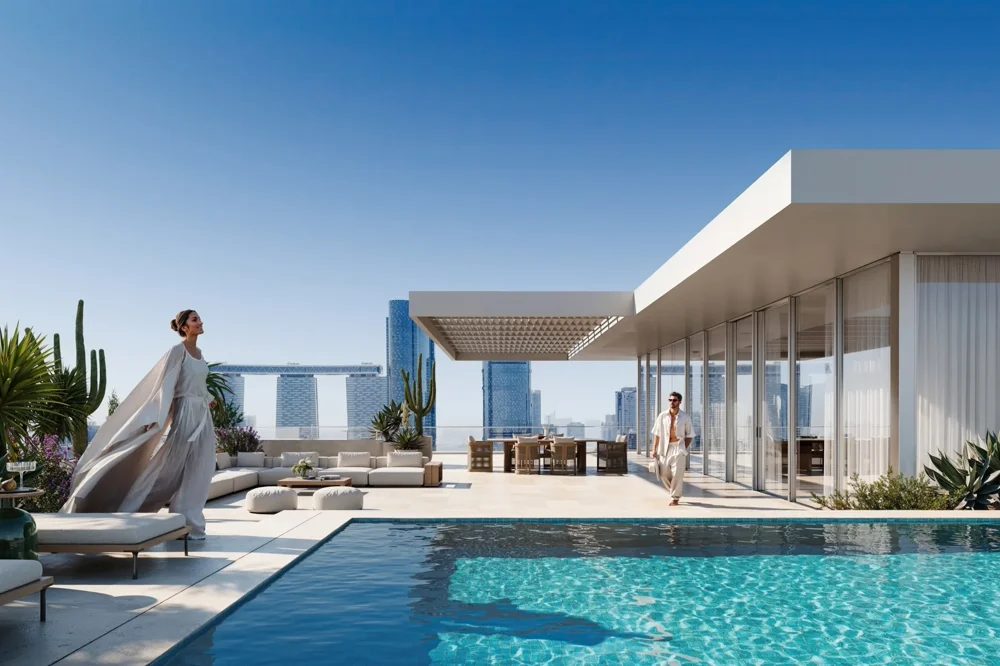 Exclusive French Riviera Bay Villa with private Mediterranean interior courtyard